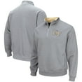 thumbnail image 1 of Men's Colosseum Heathered Gray Georgia Tech Yellow Jackets Tortugas Team Logo Quarter-Zip Jacket, 1 of 3