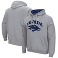 thumbnail image 1 of Men's Colosseum Heathered Gray Nevada Wolf Pack Arch and Logo Pullover Hoodie, 1 of 3