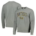 thumbnail image 1 of Men's Colosseum Heathered Gray Pitt Panthers Arch & Logo Sweatshirt, 1 of 4