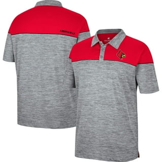 Men's adidas Red Louisville Cardinals Sideline Premium Retro Crew Pullover