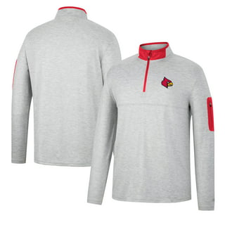 Colosseum Men's Louisville Cardinals Grey Wedge Polo, Small, Gray - Holiday Gift