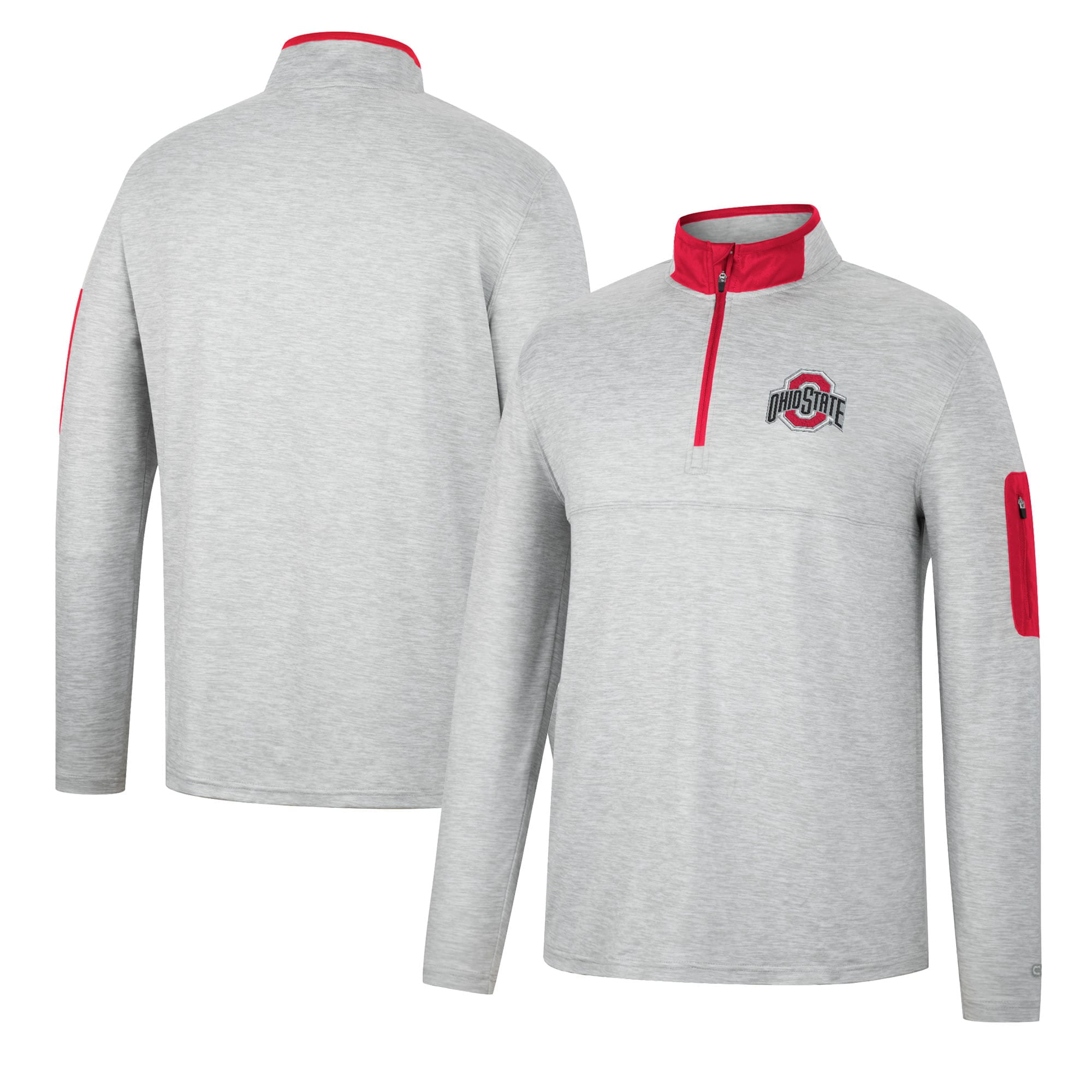 Men's Colosseum Heathered Gray/Scarlet Ohio State Buckeyes Country Club ...