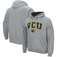 thumbnail image 1 of Men's Colosseum Heathered Gray VCU Rams Arch and Logo Pullover Hoodie, 1 of 3