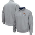thumbnail image 1 of Men's Colosseum Heathered Gray Virginia Cavaliers Tortugas Team Logo Quarter-Zip Jacket, 1 of 3