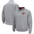 thumbnail image 1 of Men's Colosseum Heathered Gray Virginia Tech Hokies Tortugas Team Logo Quarter-Zip Jacket, 1 of 3