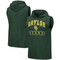 thumbnail image 1 of Men's Colosseum Heathered Green Baylor Bears Varsity Hoodie Tank Top, 1 of 4