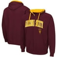 thumbnail image 1 of Men's Colosseum Maroon Arizona State Sun Devils Big & Tall Full-Zip Hoodie, 1 of 3