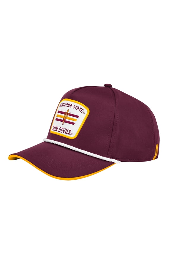 Men's Colosseum Maroon Arizona State Sun Devils Hits the Road Podium Adjustable Hat