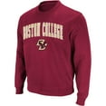 thumbnail image 1 of Men's Colosseum Maroon Boston College Eagles Arch & Logo Crew Neck Sweatshirt, 1 of 4