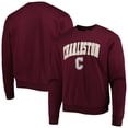 thumbnail image 1 of Men's Colosseum Maroon Charleston Cougars Arch Over Logo Pullover Sweatshirt, 1 of 3