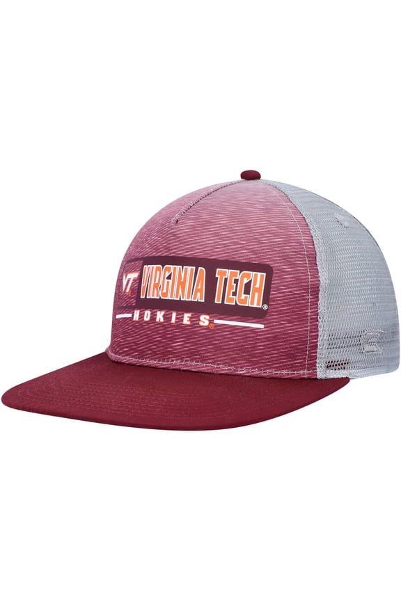 Men's Colosseum Maroon/Gray Virginia Tech Hokies Snapback Hat