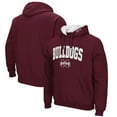 thumbnail image 1 of Men's Colosseum Maroon Mississippi State Bulldogs Arch & Logo 3.0 Pullover Hoodie, 1 of 3