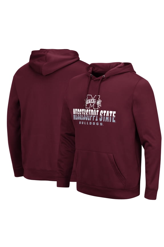Men's Colosseum Maroon Mississippi State Bulldogs Lantern Pullover Hoodie