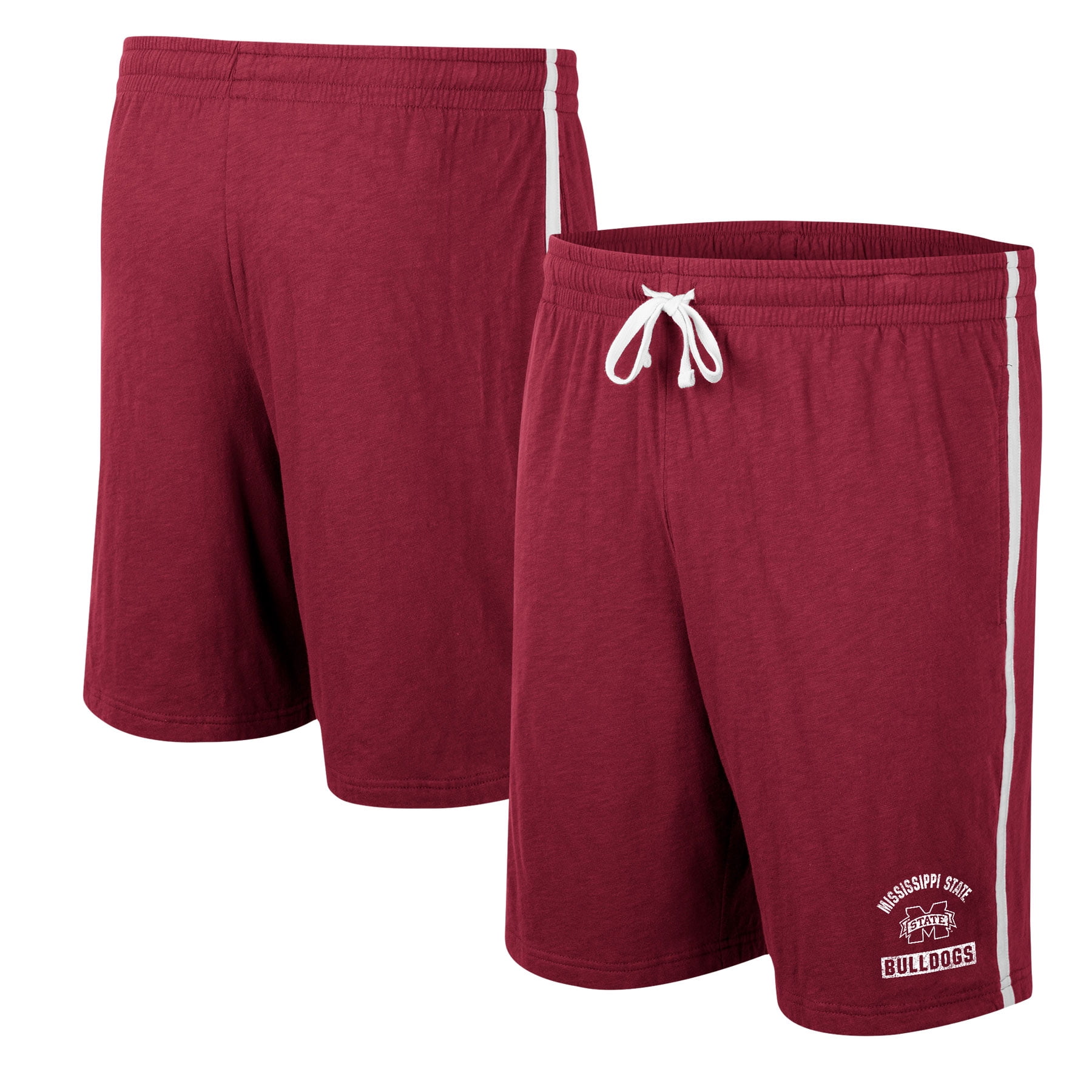 Men's Colosseum Maroon Mississippi State Bulldogs Thunder Slub Shorts ...