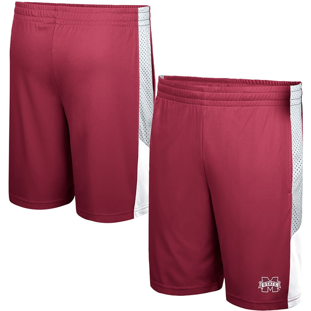 Men's Colosseum Maroon Mississippi State Bulldogs Very Thorough Shorts ...