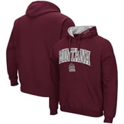 Mens Colosseum Maroon Montana Grizzlies Arch & Logo 3.0 Pullover Hoodie