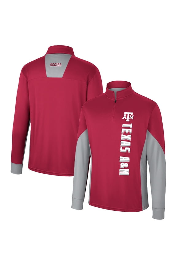 Men's Colosseum Maroon Texas A&M Aggies Bart Quarter-Zip Windshirt
