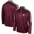 thumbnail image 1 of Men's Colosseum Maroon Texas A&M Aggies Marled Half-Zip Jacket, 1 of 3