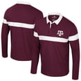 thumbnail image 1 of Men's Colosseum  Maroon Texas A&M Aggies Too Cool For School Long Sleeve Polo, 1 of 3
