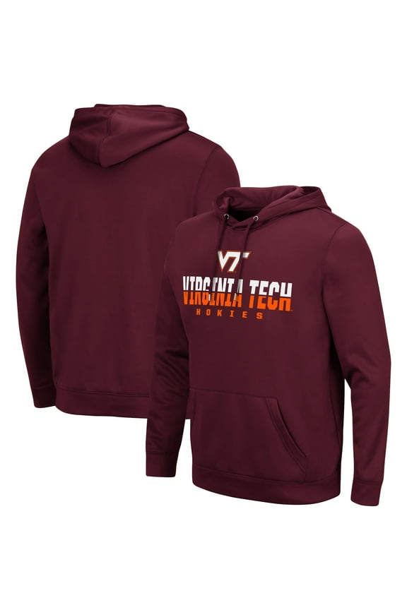 Men's Colosseum Maroon Virginia Tech Hokies Lantern Pullover Hoodie