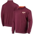thumbnail image 1 of Men's Colosseum Maroon Virginia Tech Hokies Tortugas Logo Quarter-Zip Jacket, 1 of 4