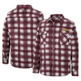 thumbnail image 1 of Men's Colosseum Maroon/White Loyola Chicago Ramblers Ellis Plaid Full-Snap Shirt Jacket, 1 of 3