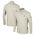 thumbnail image 1 of Men's Colosseum Natural Alabama Crimson Tide OHT Military Appreciation Quarter-Zip Jacket, 1 of 4