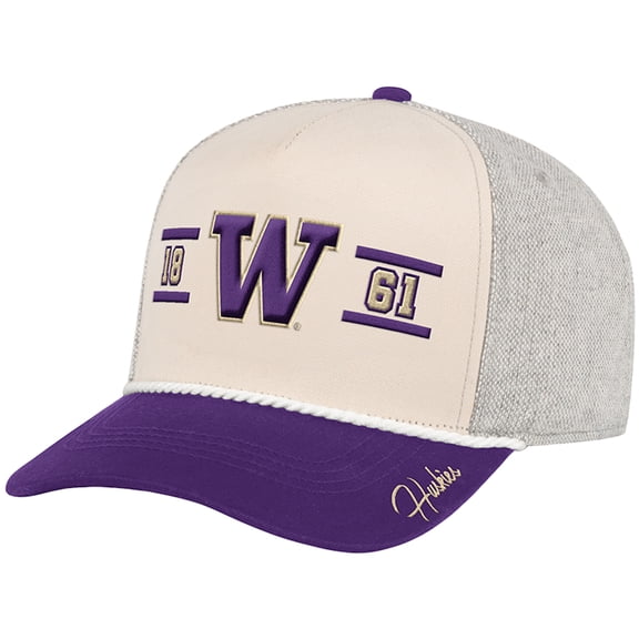 Men's Colosseum Natural Washington Huskies Frank Podium Adjustable Hat