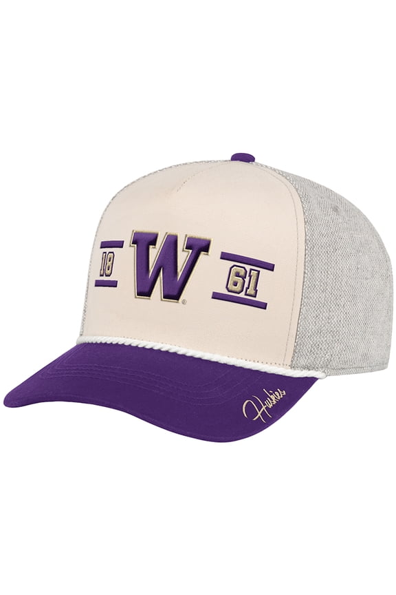 Men's Colosseum Natural Washington Huskies Frank Podium Adjustable Hat