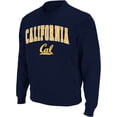 thumbnail image 1 of Men's Colosseum Navy Cal Bears Arch & Logo Crew Neck Sweatshirt, 1 of 4