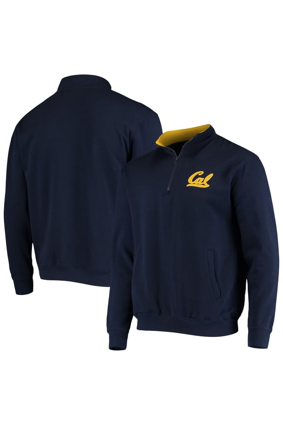 Men's Colosseum Navy Cal Bears Tortugas Logo Quarter-Zip Jacket