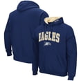 thumbnail image 1 of Men's Colosseum Navy Georgia Southern Eagles Arch and Logo Pullover Hoodie, 1 of 3