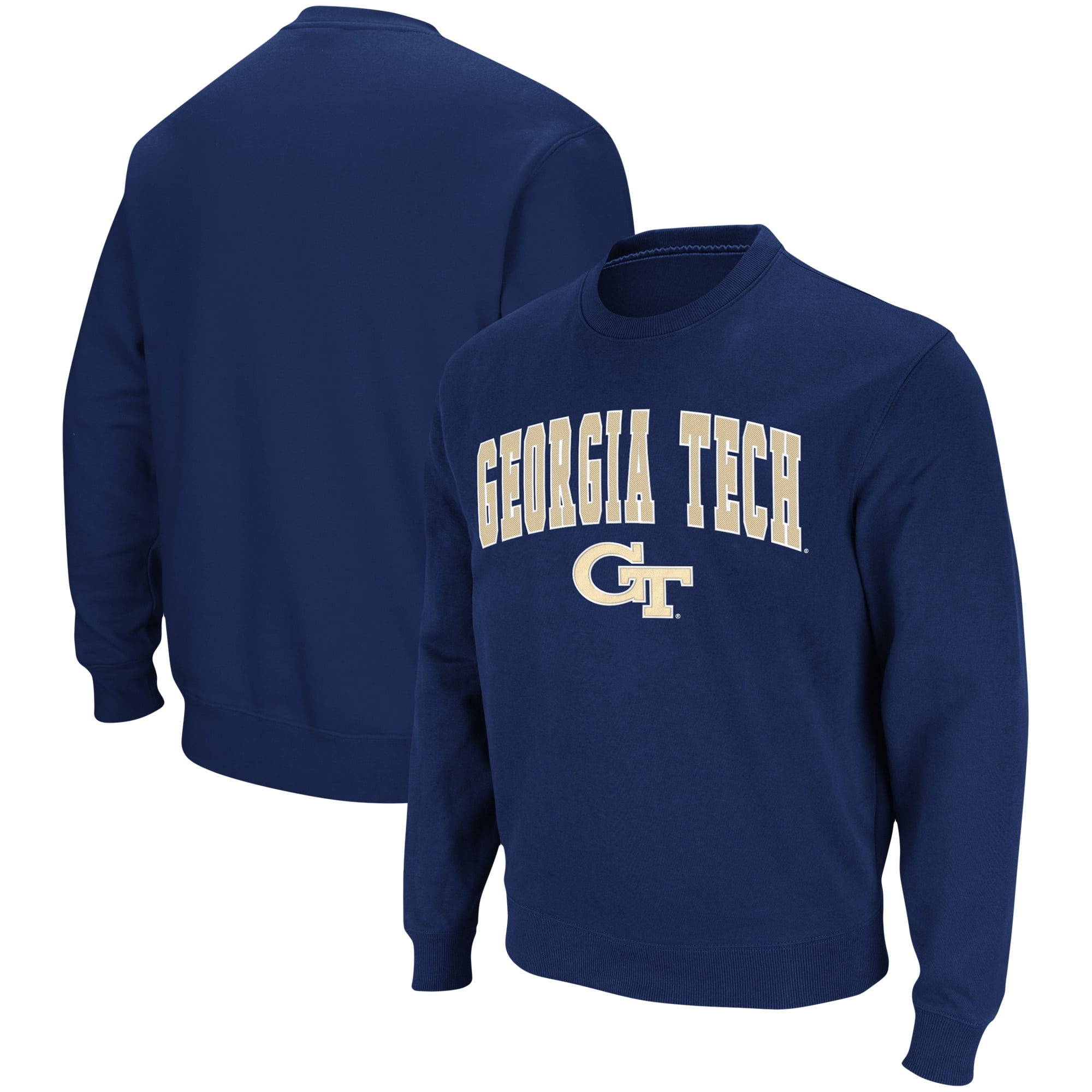 Men s Colosseum Navy Georgia Tech Yellow Jackets Lantern Pullover Hoodie Walmart