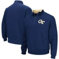 thumbnail image 1 of Men's Colosseum Navy Georgia Tech Yellow Jackets Tortugas Logo Quarter-Zip Pullover Jacket, 1 of 3