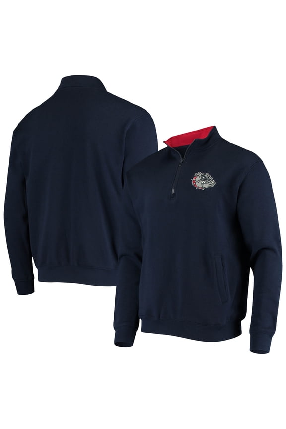 Men's Colosseum Navy Gonzaga Bulldogs Tortugas Logo Quarter-Zip Jacket