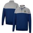 thumbnail image 1 of Men's Colosseum Navy/Heather Gray Notre Dame Fighting Irish Be the Ball Quarter-Zip Top, 1 of 3