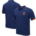 thumbnail image 1 of Men's Colosseum Navy Illinois Fighting Illini Santry Lightweight Polo, 1 of 3
