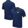 thumbnail image 1 of Men's Colosseum Navy Michigan Wolverines Big & Tall Santry Polo, 1 of 3