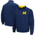thumbnail image 1 of Men's Colosseum Navy Michigan Wolverines Big & Tall Tortugas Quarter-Zip Jacket, 1 of 3