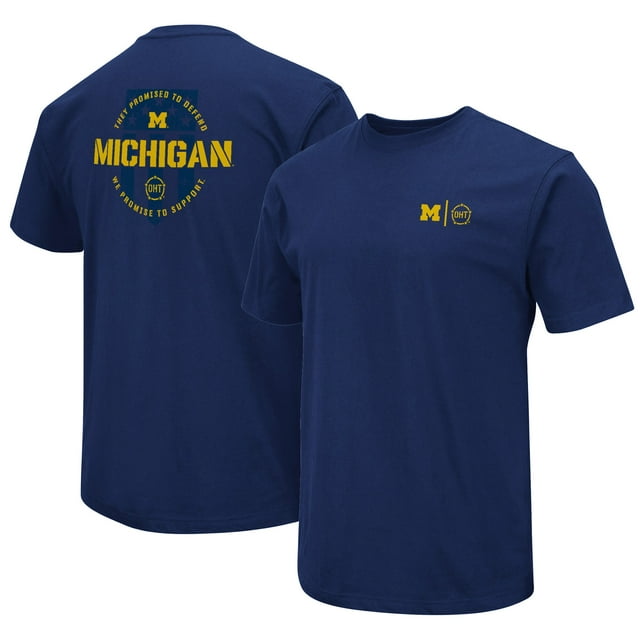 Men's Colosseum Navy Michigan Wolverines OHT Military Appreciation T ...
