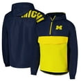 thumbnail image 1 of Men's Colosseum  Navy Michigan Wolverines Reloaded Anorak Half-Zip Jacket, 1 of 3