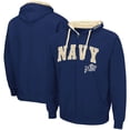 thumbnail image 1 of Men's Colosseum Navy Navy Midshipmen Big & Tall Full-Zip Hoodie, 1 of 3