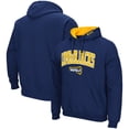thumbnail image 1 of Men's Colosseum Navy Northern Arizona Lumberjacks Arch & Logo 3.0 Pullover Hoodie, 1 of 3