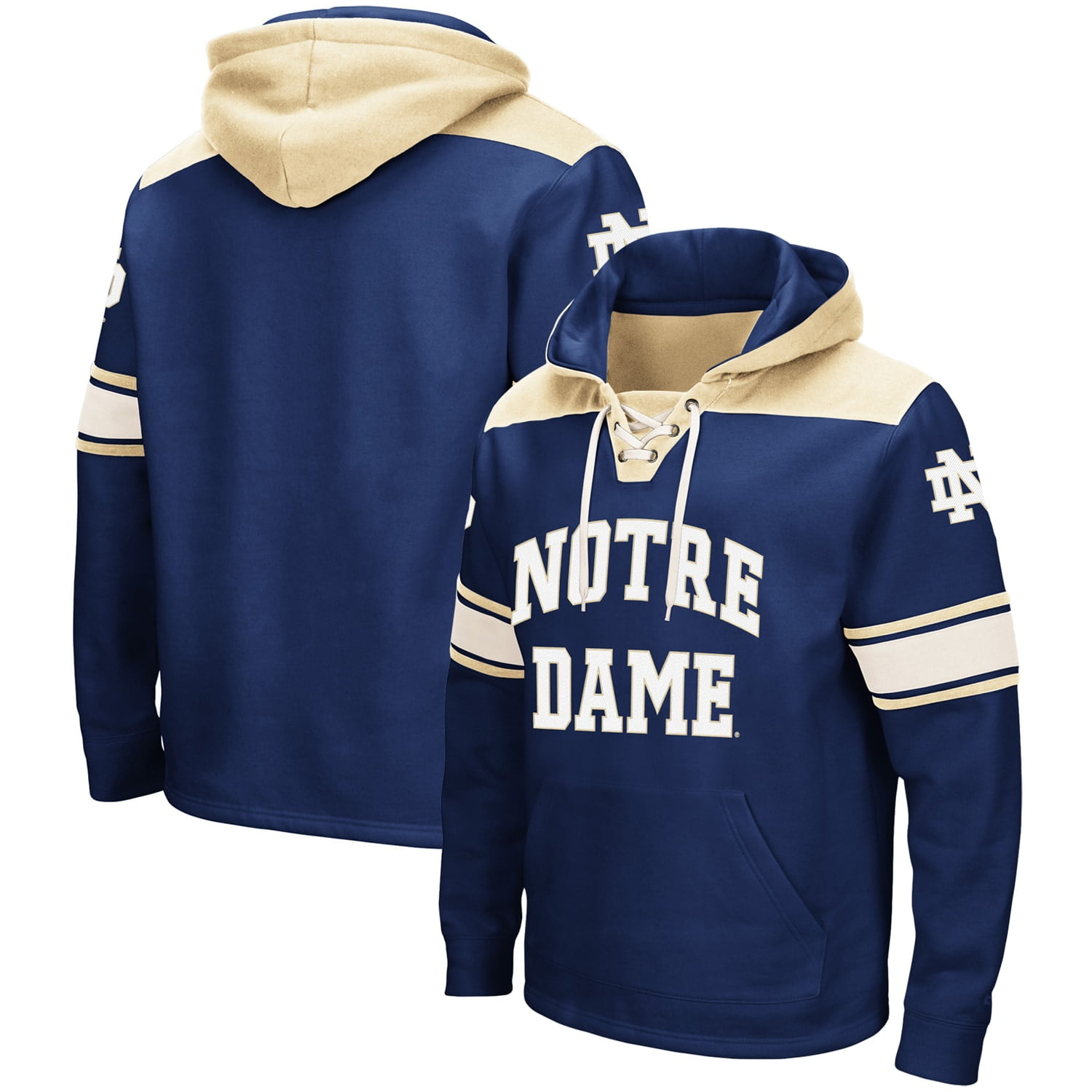Sweat à capuche vintage Notre Dame combat irlandais pull