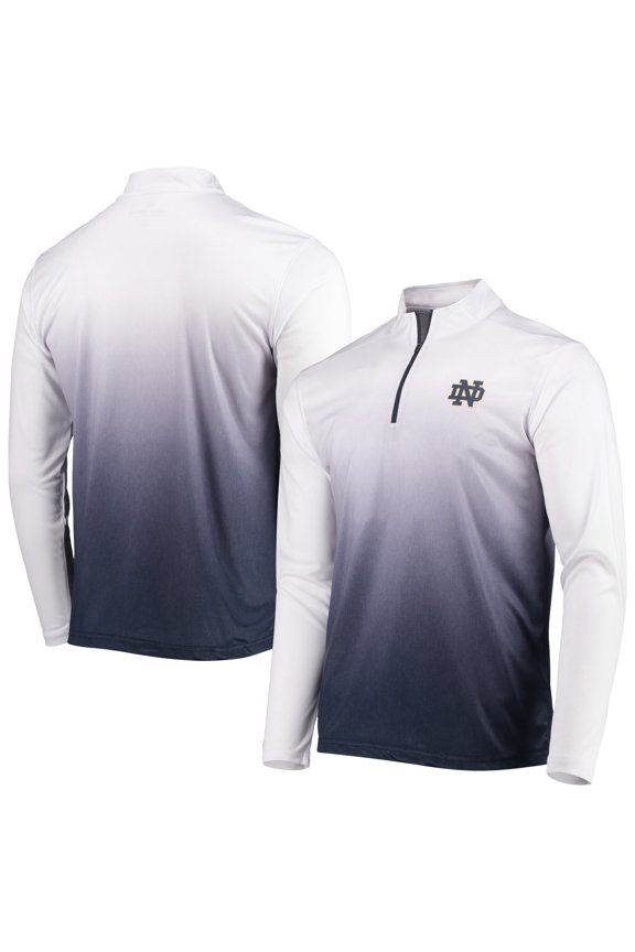 Men's Colosseum Navy Notre Dame Fighting Irish Team Magic Quarter-Zip Jacket