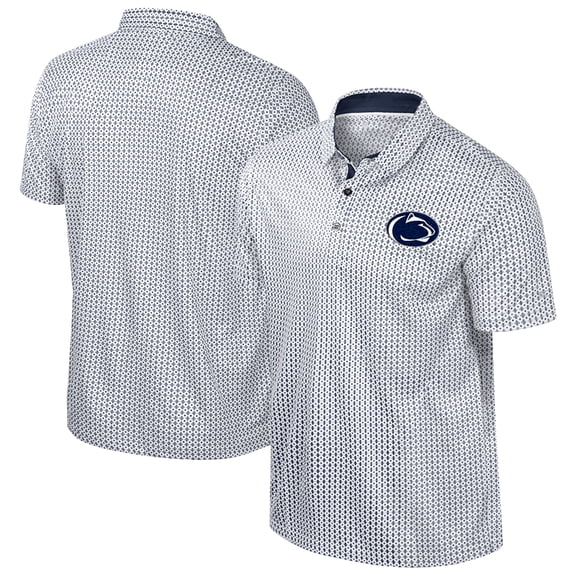 Men's Colosseum Navy Penn State Nittany Lions Big & Tall Marty Rival Polo