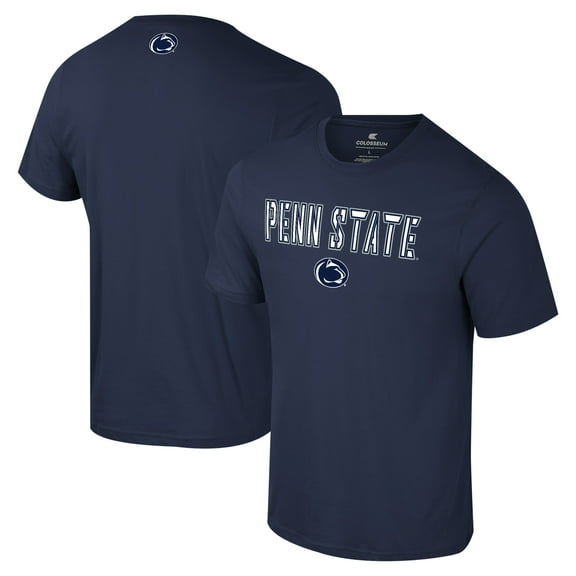 Men's Colosseum Navy Penn State Nittany Lions Color Pop Active Blend T-Shirt