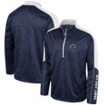 thumbnail image 1 of Men's Colosseum Navy Penn State Nittany Lions Marled Half-Zip Jacket, 1 of 3