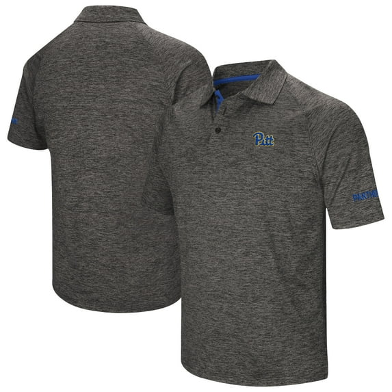 Men's Colosseum Navy Pitt Panthers Down Swing Polo