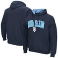 thumbnail image 1 of Men's Colosseum Navy Rhode Island Rams Arch & Logo 3.0 Pullover Hoodie, 1 of 3
